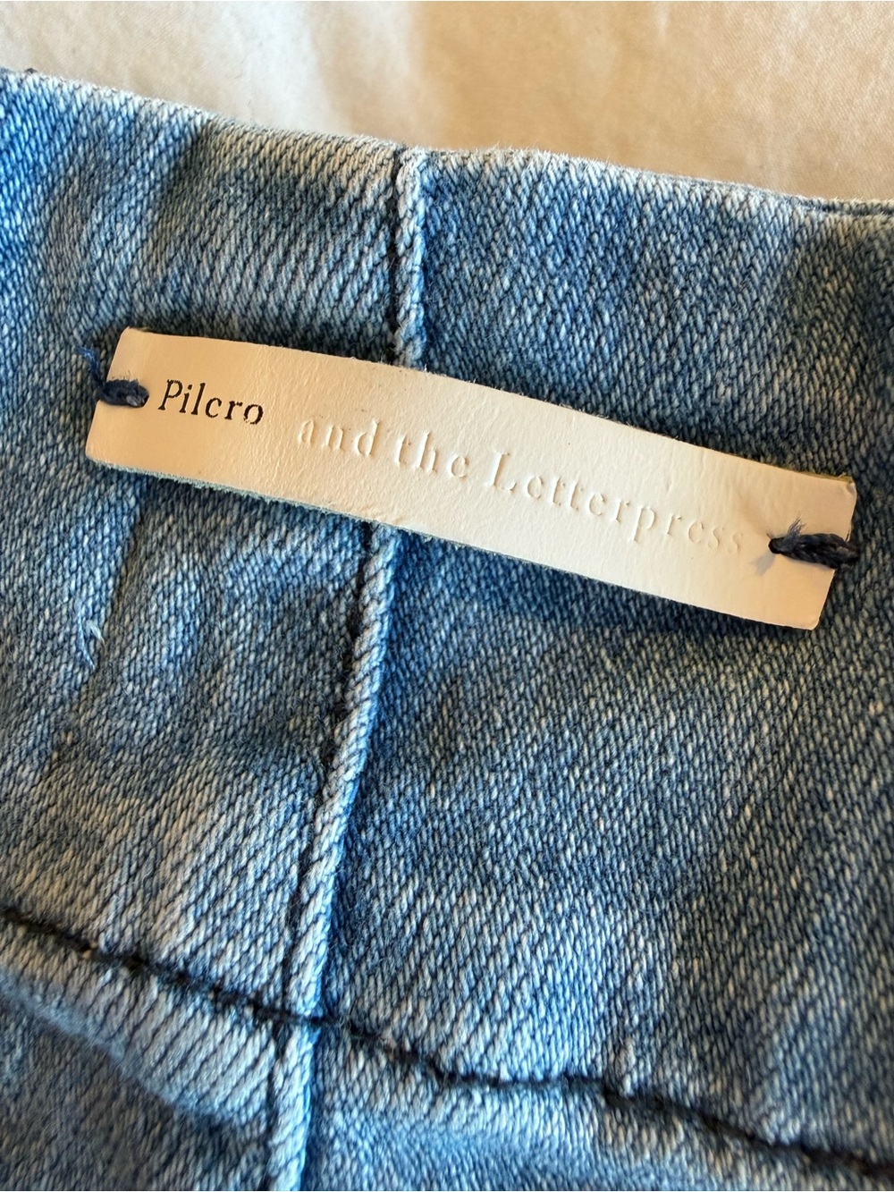 Pilcro and the Letterpress Light Blue Stretch Wide-Leg Jeans. Size:30 - Picture 10 of 12